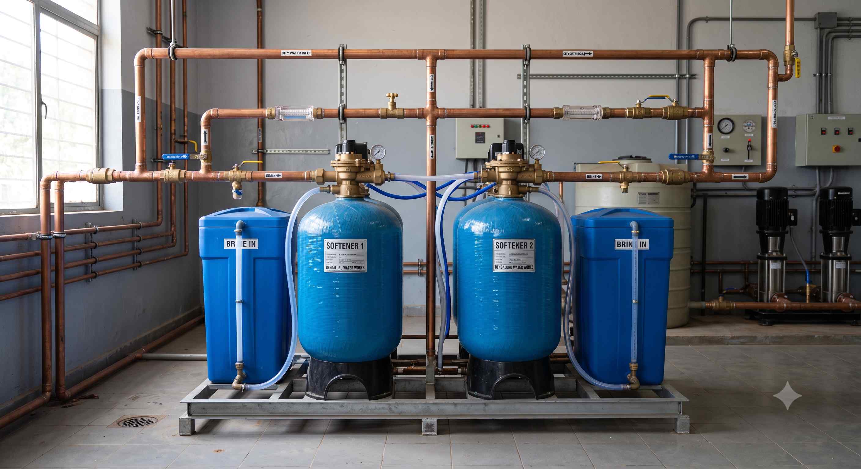Aqualus Water Softening Systems for Housing Societies in Hyderabad project